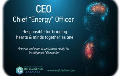 CEO = Chief Energy Officer = Data + Knowledge + Insight + Wisdom = Intelligence (Are you ready for the Intelligence Disruption?)